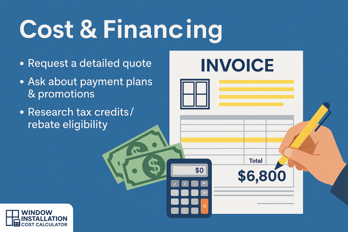 Can You Walk Me Through the Total Cost, Payment Schedule, and Any Financing Options?