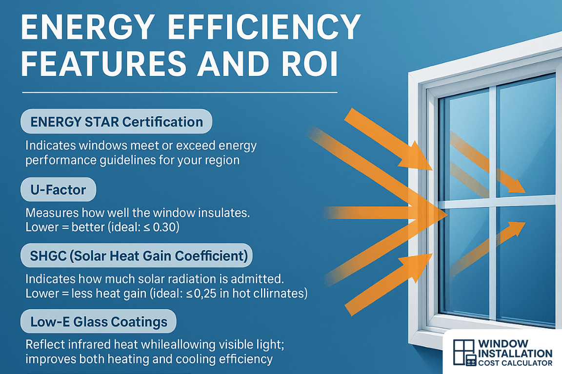 What Energy Efficiency Features Will These Windows Provide, and What’s the ROI?